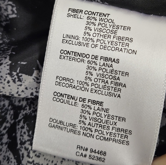 Betsey Johnson Wool Corset Peacoat In Storm Gray Size Small - Picture 7 of 10